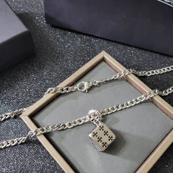 Vintage Chrome Hearts Diamond Pendant Necklace - Picture 5 of 6